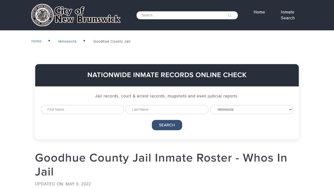 Goodhue County Jail Inmate Roster - Whos In Jail